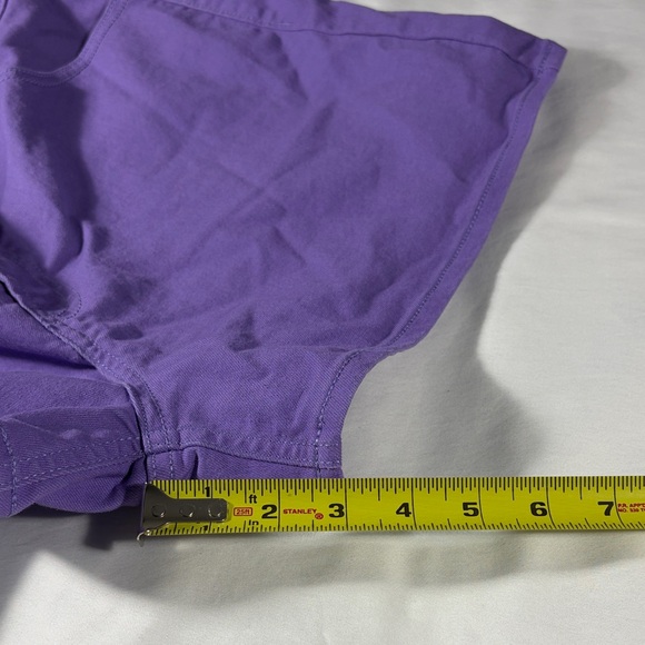 Old Navy womens purple Wow High-Rise flat front 3" inseam denim shorts - size 18 - Picture 9 of 10